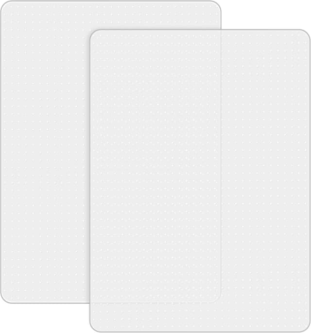 Detalle de 2 Pack Office Chair Mat for Carpet (90 x 120 cm) – Transparent PVC Carpet Protector, Non-Slip for Low Pile Floors