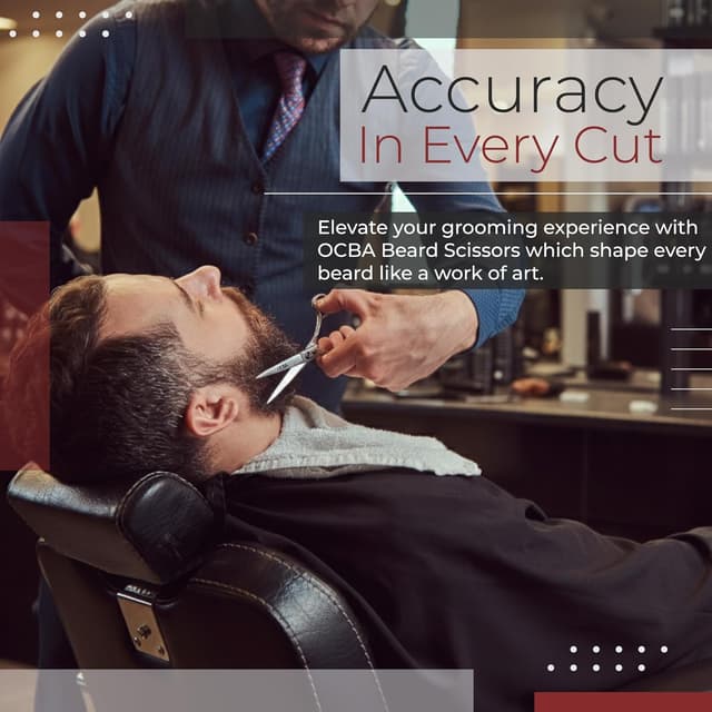 Thumbnail 3 de OCBA Beard Scissor Professional stainless steel scissors ✂