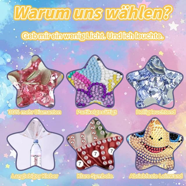 Thumbnail 4 de WEMEON Schildkröten Diamond Painting 18x18 cm 🎨