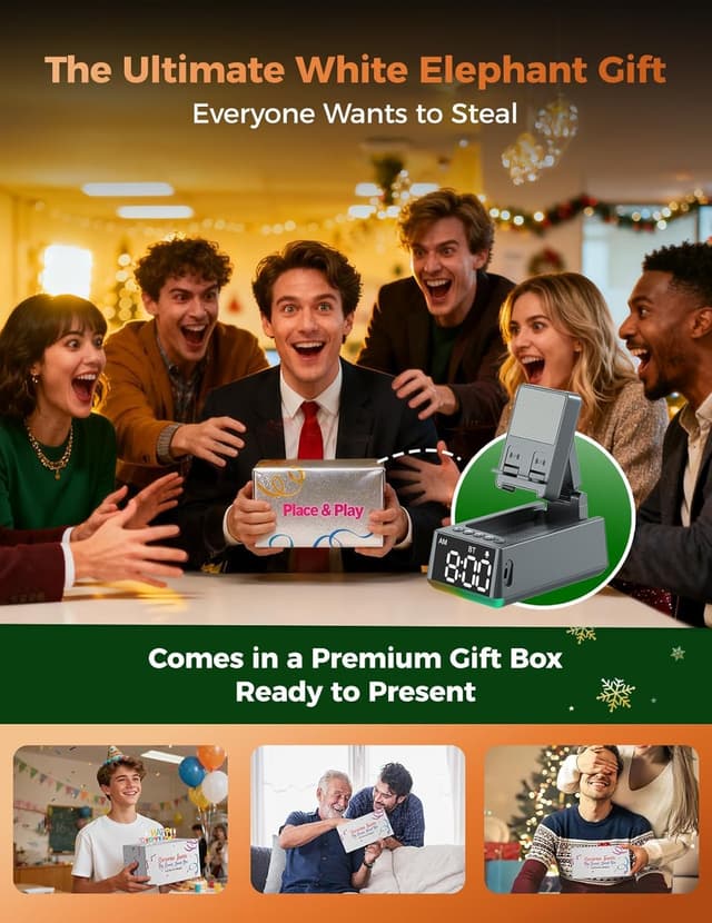 Detalle 2 de BBL Bluetooth Speaker Phone Stand (White) — induction cell phone stand with louder, clearer audio