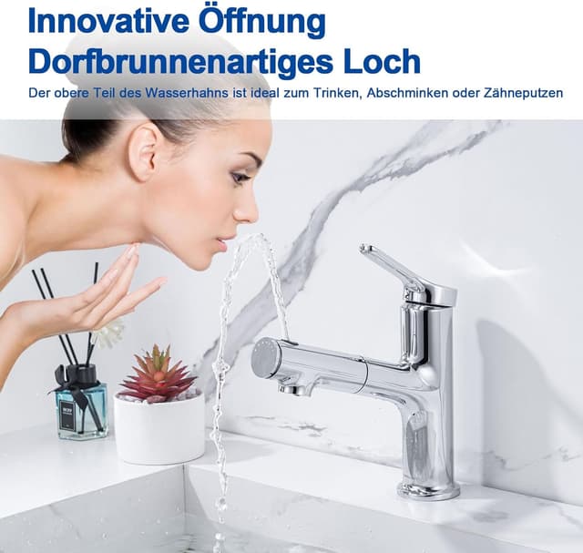 Thumbnail 2 de LakeBayMZC Rubinetto Bagno Doccetta Estraibile 3 Modi