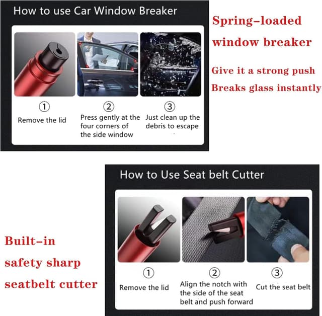 Thumbnail 5 de DSGKUU Car Safety Hammer 2-pack
