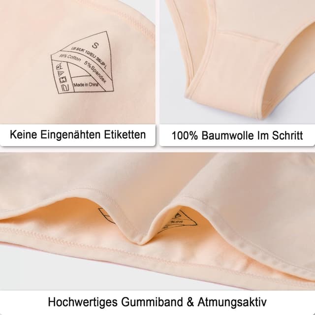 Thumbnail 4 de anqier Unterhosen Damen 6er Pack Baumwolle Slips Damen