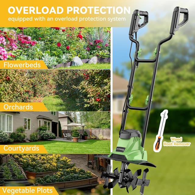 Thumbnail 6 de Electric garden tiller 1500W 45cm PHIWOS