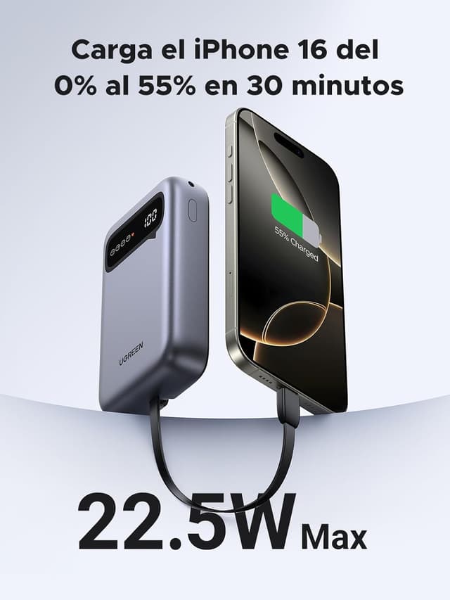 Thumbnail 2 de UGREEN Power Bank 20000mAh, Cargador Portátil con Pantalla