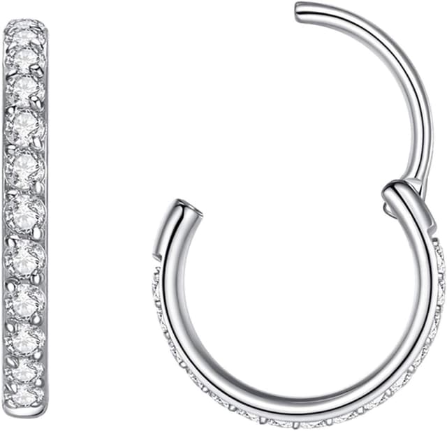 Imagen de Popuhoops Nasenring 0,8 mm Ø7 mm Zirkonia en OfertitasTOP