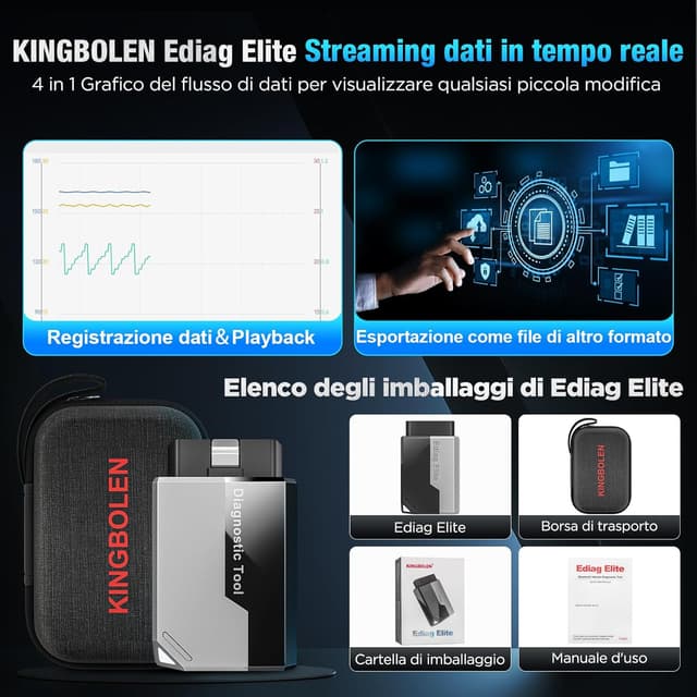 Thumbnail 6 de KINGBOLEN EDIAG Elite OBD2 Diagnosi Bluetooth
