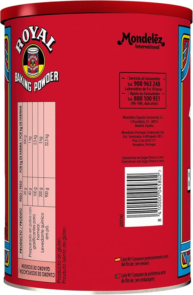 Detalle 2 de Royal Baking Powder 900 g, Levadura en Polvo para Hornear 🍰