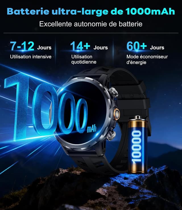 Detalle 2 de Benyar Montre Connectée Homme 1,7"