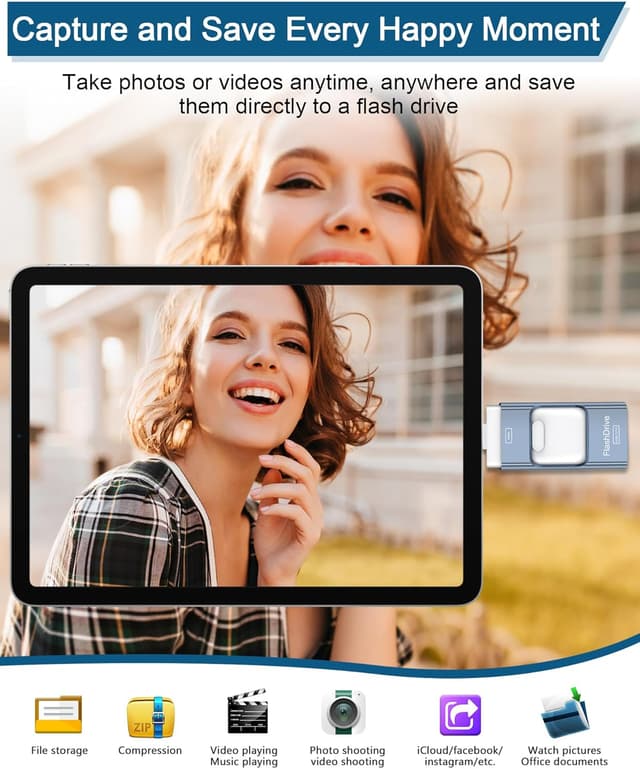 Thumbnail 6 de ZARMST USB Stick 256GB 4‑in‑1 Flash Drive