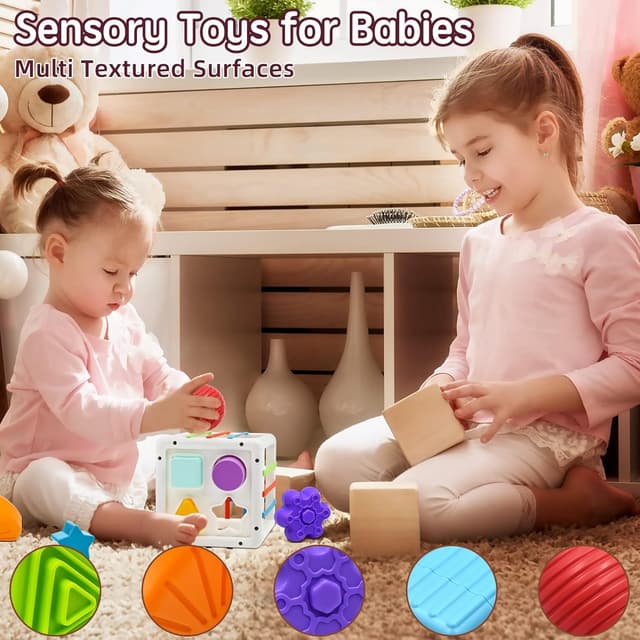 Thumbnail 2 de Juguetes Montessori Bebé Cubo Sensorial para Niños 1-3 años 🎁