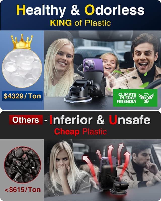 Detalle 1 de VANMASS 2025 Car Phone Holder 360° rotatable