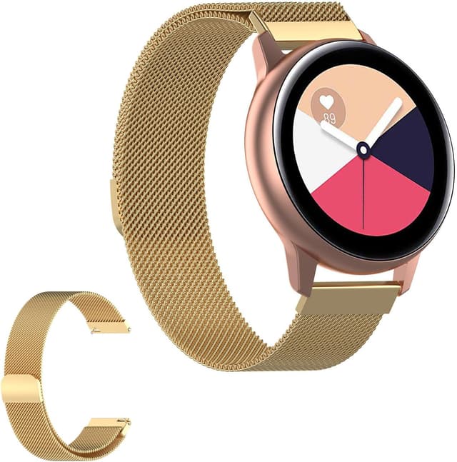 Detalle de ZLZKJS Edelstahl-Mesh Uhrenarmband mit Magnetverschluss (14–24 mm) und Schnellverschluss