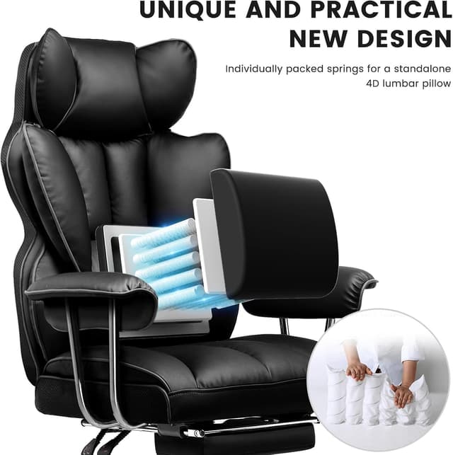 Thumbnail 5 de GTPLAYER Silla Gaming Ergonómica Negro 160 kg