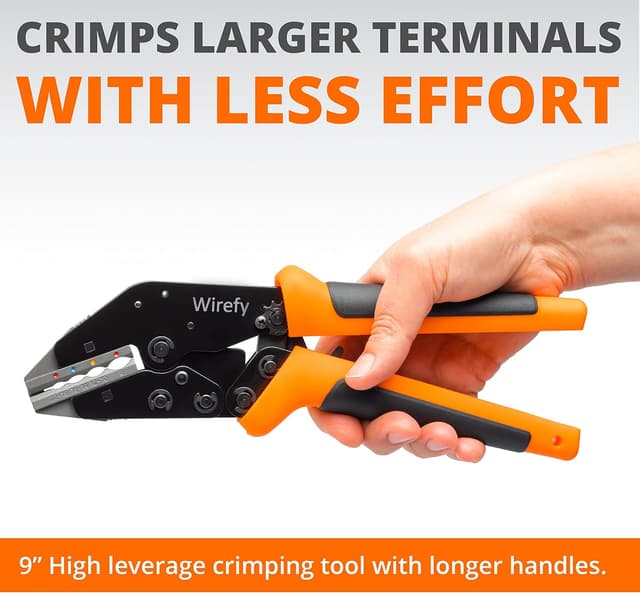 Detalle de Wirefy 11-piece Crimping Tool Set with High Leverage 9" Wire Crimper