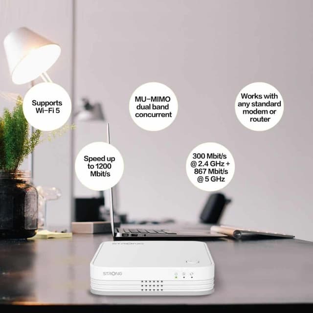 Detalle 2 de Strong Atria Wi-Fi Mesh Trio Pack 1200Mbps 🚀