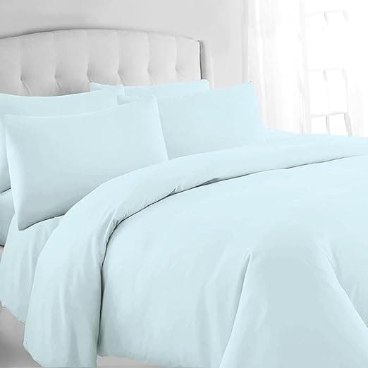 Imagen de Pizuna Funda Nórdica Bebe Azul 225x210 Algodón Satinado🛏️ en OfertitasTOP