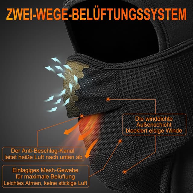 Thumbnail 2 de KINGBIKE Sturmhaube Winddicht 54–59 cm