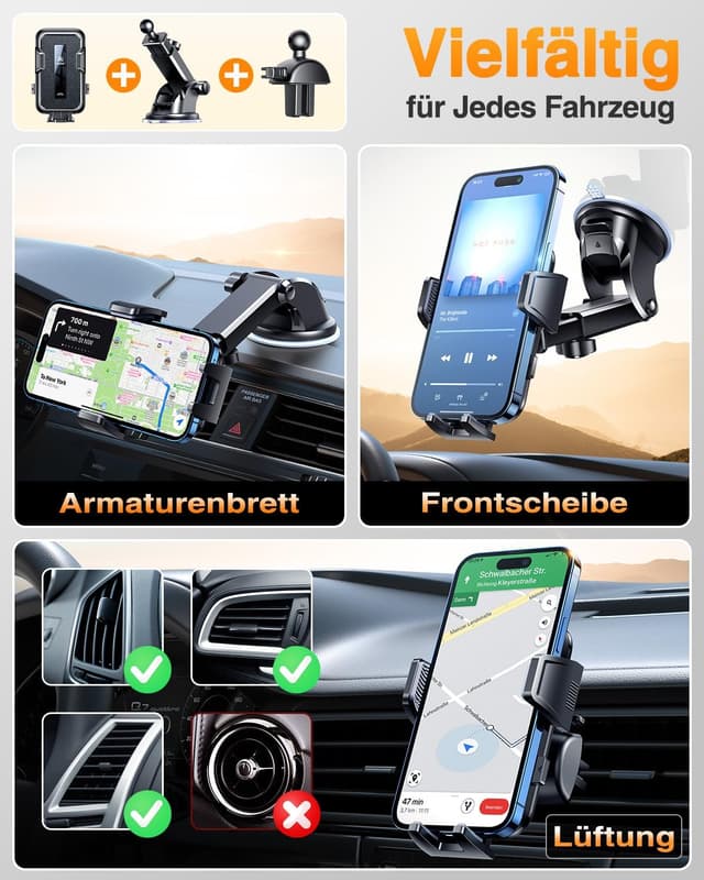 Thumbnail 4 de VANMASS 2026 Handyhalterung Auto 20 kg Belastung