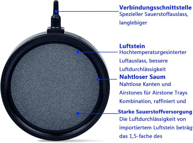 Thumbnail 3 de SHULLIN Ø 10 cm Belüfterscheibe Aquarium