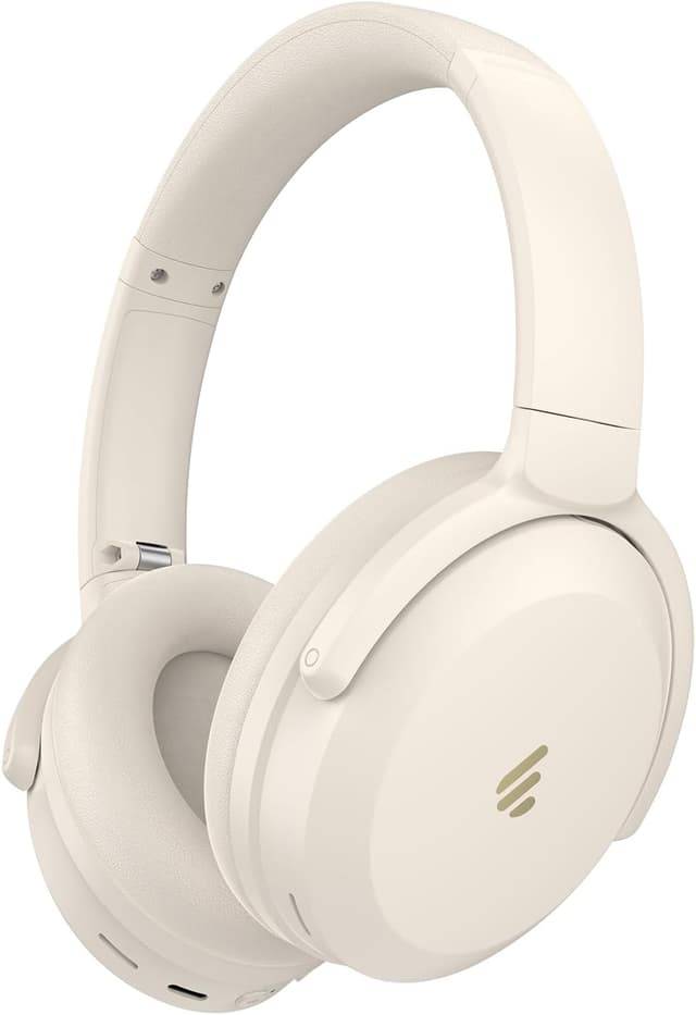 Detalle de Edifier WH700NB Pro kabellose Over-Ear Kopfhörer mit ANC bis -43 dB, Hi-Res Audio, Bluetooth V5.4 und KI-Anrufen (Elfenbein)
