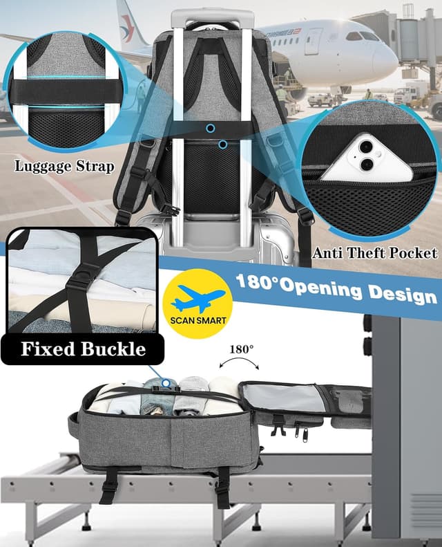 Thumbnail 2 de LYNXCHER Cabin Bag for Ryanair and EasyJet