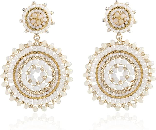 Detalle de Damen-Perlenohrringe Sommer Strand Boho