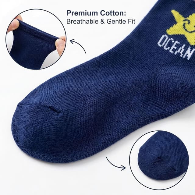 Detalle de ZYUPHY Calzini bambino in cotone unisex 1-7 anni, confezione da 10 paia con fantasia cartoon