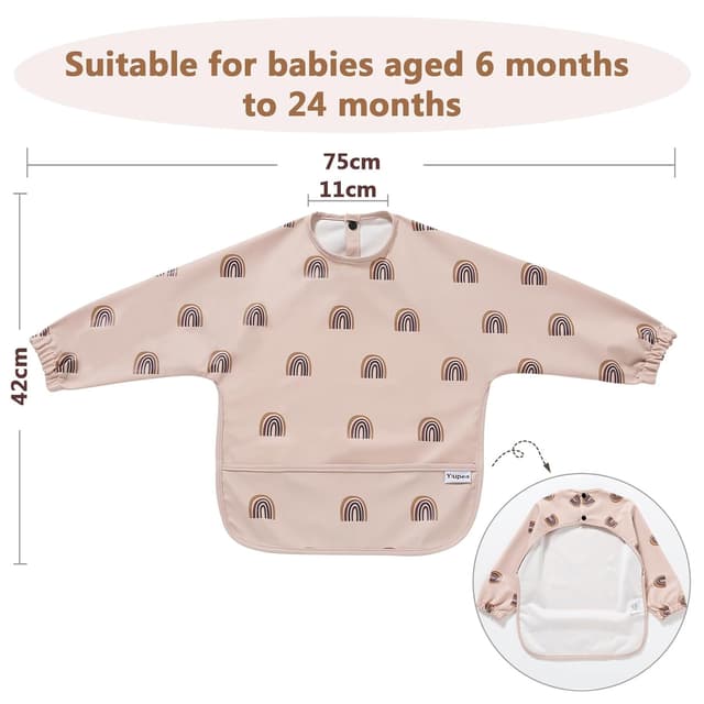 Thumbnail 1 de Yiupea Lätzchen mit Ärmeln 6-24 Monate