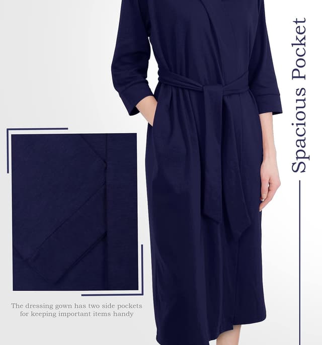 Thumbnail 5 de NY Threads Albornoz de Lujo en Punto de Algodón