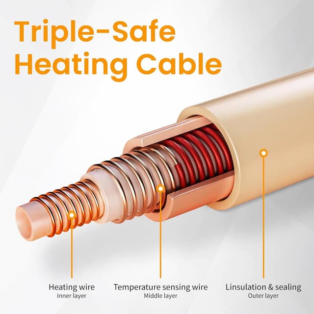 Detalle de Kdti elektrisches Heizkissen (30 x 60 cm) mit Abschaltautomatik und 6 Temperaturstufen