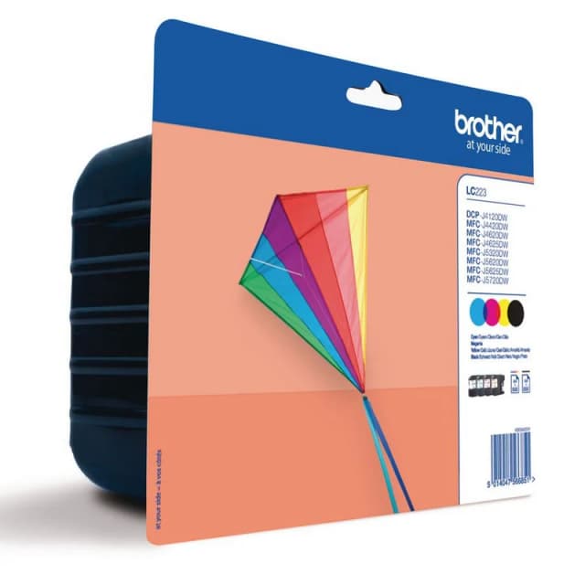 Detalle de Brother LC223VALBP Pack negro cian magenta amarillo 🖨