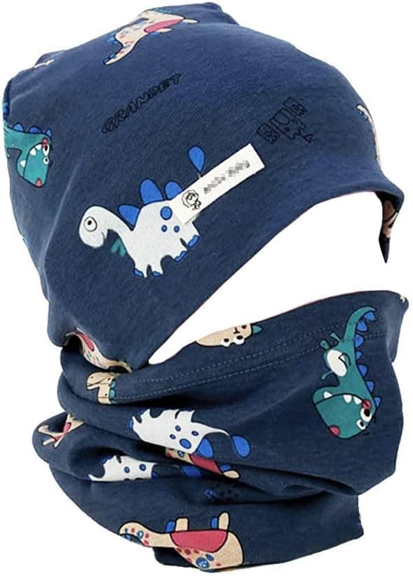Detalle de Uniyoung Baby Cotton Beanie Hat and Collar Scarf Set (Kids Warm Skull Cap Set)
