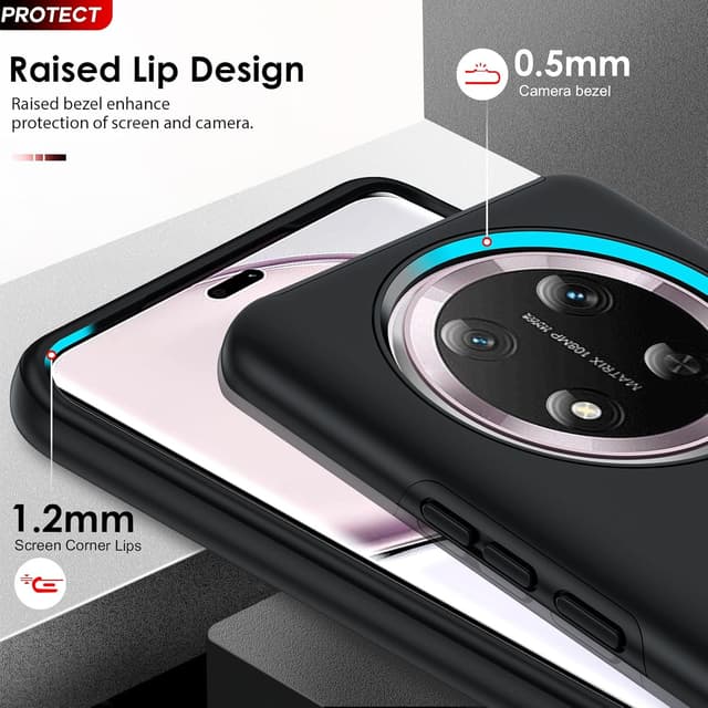 Detalle de LeYi Honor Magic7 Lite 5G case 2 lens