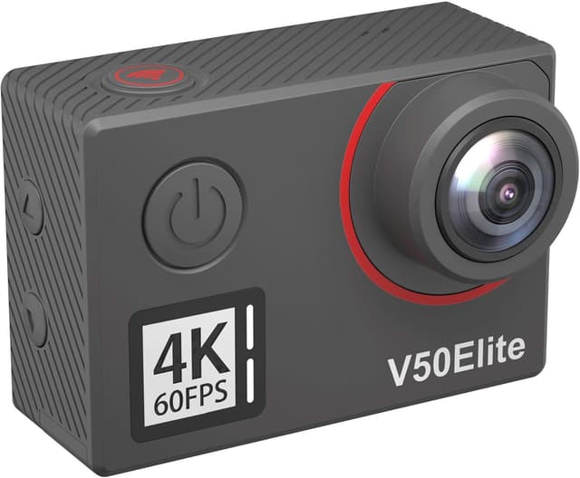 Detalle de AKASO V50 Elite Caméra Sport 4K 60fps 20MP WiFi, écran tactile, télécommande et commande vocale