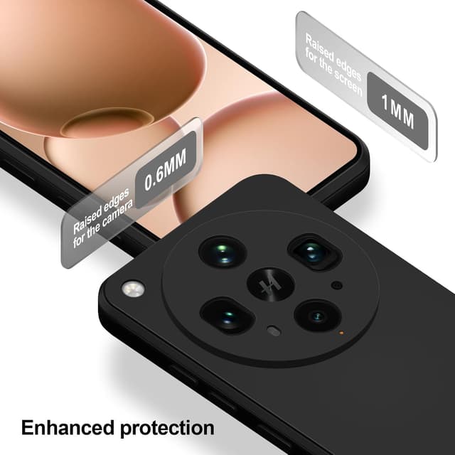 Detalle de Btstring Hülle für Oppo Find X8 Ultra (Silikon, ganzkörper) – schwarz