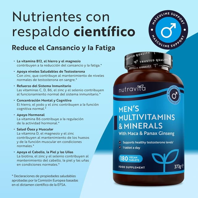 Thumbnail 1 de Nutravita Multivitaminas y Minerales Veganas 180 tabletas
