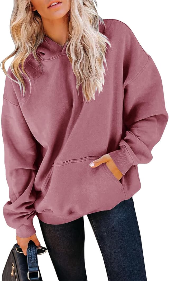 Thumbnail 6 de TICTICMIMI Women’s Fleece-Lined Pullover Hoodie with Kangaroo Pocket