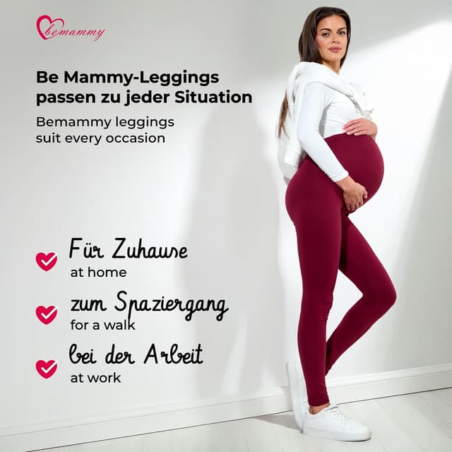 Thumbnail 4 de Be Mammy BE20-230 Umstandsleggings 1 Stück