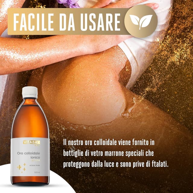 Detalle 2 de Vitabay Oro colloidale 20 ppm 500 ml