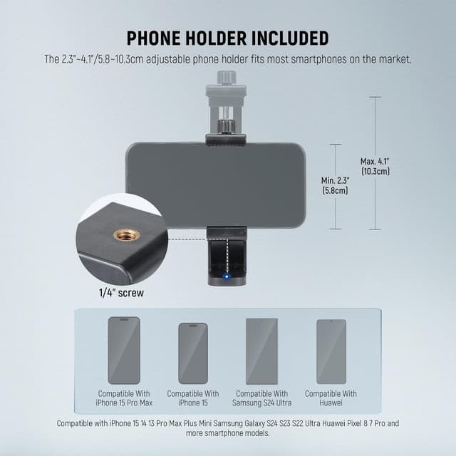 Detalle 2 de NEEWER Basics TP05 tripod monopod 74in