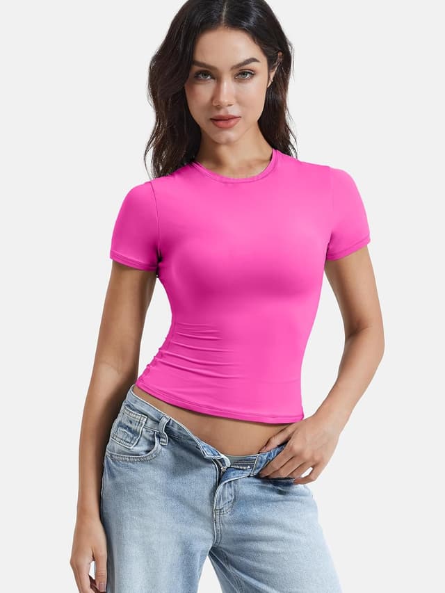Thumbnail 4 de YEOREO Compression Crop Top, Double-Lined
