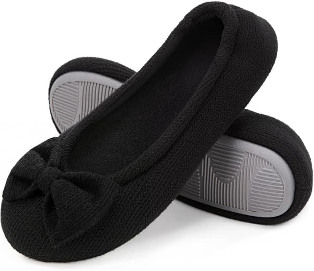 Detalle de EverFoams Women’s Ballerina Slippers with Memory Foam & Stretchable Heel Design