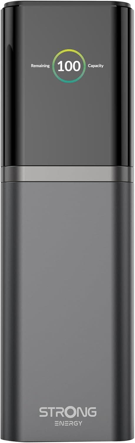 Detalle de STRONG S-19 Batterie Externe Portable 12 000 mAh 176 W avec USB-C 140 W PD 3.1 (TFT)
