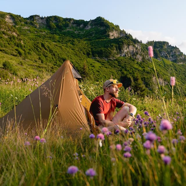 Detalle de Night Cat 1 Mann Ultraleicht-Zelt (wasserdicht) – kleines Packmaß für Trekking, Camping & Radtour