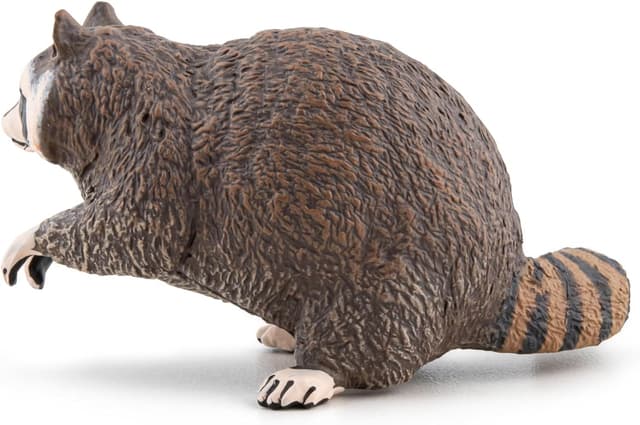 Detalle 2 de Papo Waschbär-Figur ab 3 Jahren+ – pädagogisches Wildtier-Spielzeug (Grau)