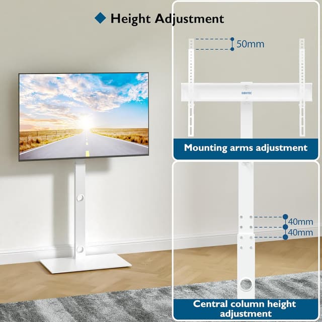 Detalle 2 de BONTEC TV Floor Stand 30–70 inch swivel