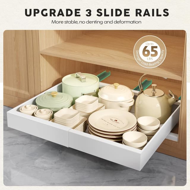 Thumbnail 4 de Seinloes 4Pack Expandable Pull Out Cabinet Organizer 21"