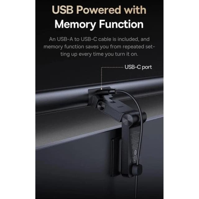 Detalle de Baseus i-Wok 3 lámpara para monitor 250 lm