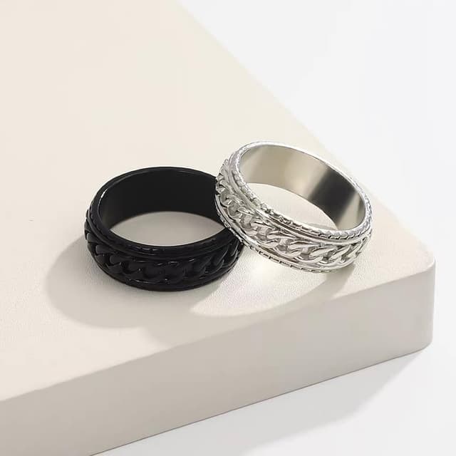 Detalle 2 de YOSKAEDI Herren Königskette Set 3-teilig